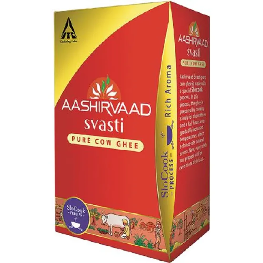 Aashirvaad Svasti Cow Ghee-Tuppa, 1 L Pet Pack-3.webp